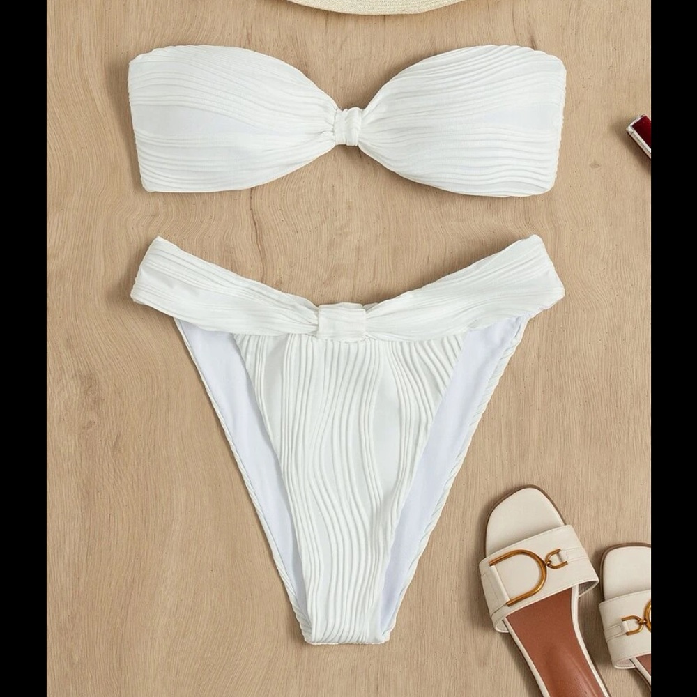 White Bandeau Bikini